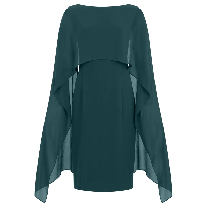 Apart Abendkleid Kleid mit Chiffonstola grün