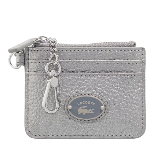 Lacoste Zip Cc Holder Gunmetal Card Case