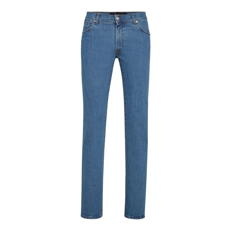 BILLIONAIRE Jeans mit geradem Bein Jeans Double B hell-blau