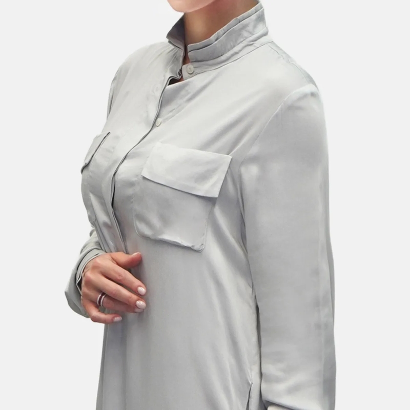 Helene Galwas Kleid Hemdkleid BRITTA silber(Image 4)