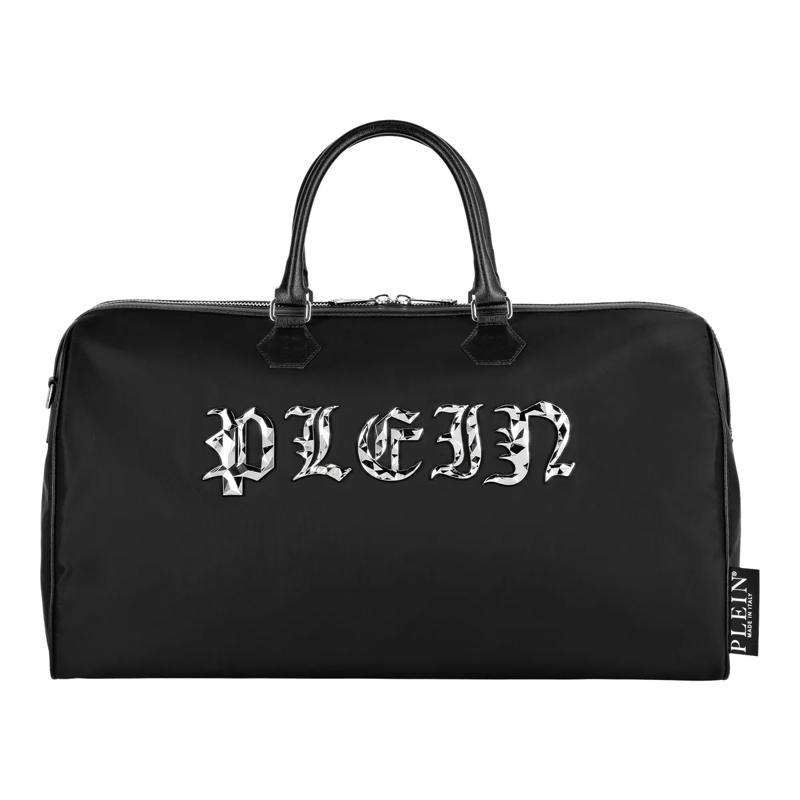 Philipp Plein Weekender Henkeltasche Monogram schwarz