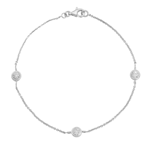 BELORO Bracelet Diamond    Silver Rhodium Plated Bracelet