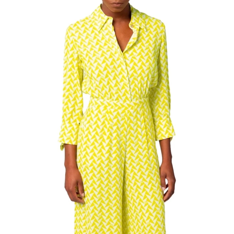 Elisabetta Franchi Midikleid Cedar And Butter Monogram Jumpsuit Yellow gelb(Image 2)