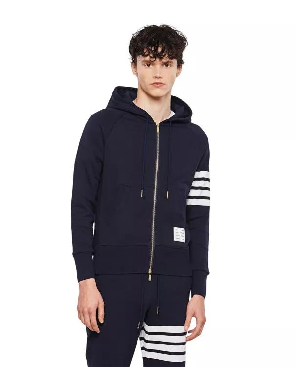 Thom Browne - Classic Full Zip Hoodie - Größe 3 - blue