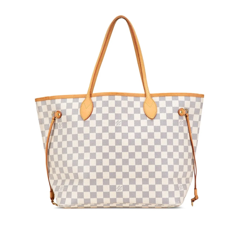 Louis Vuitton Shopper Damier Azur Neverfull MM weiß