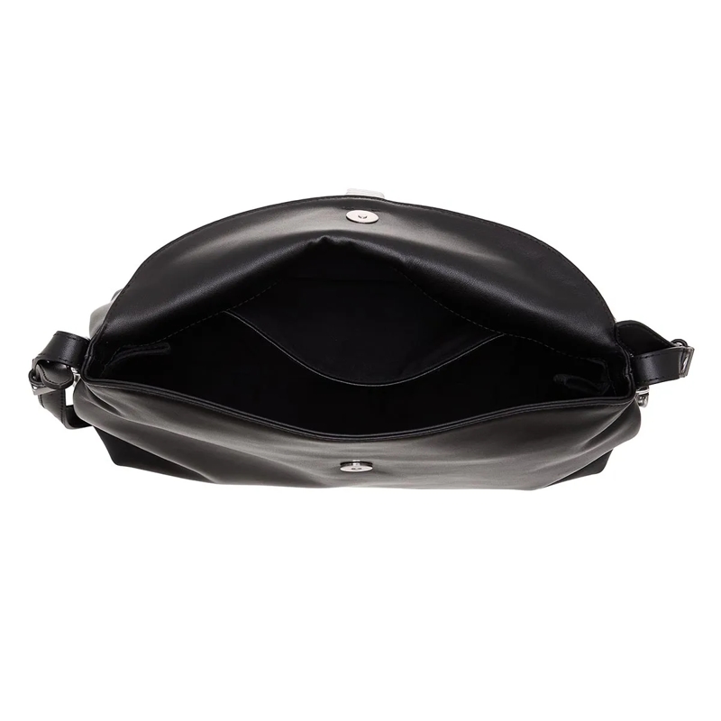 Pinko Schultertasche New Saddle Nero Limousine - Matt Silver(Image 8)