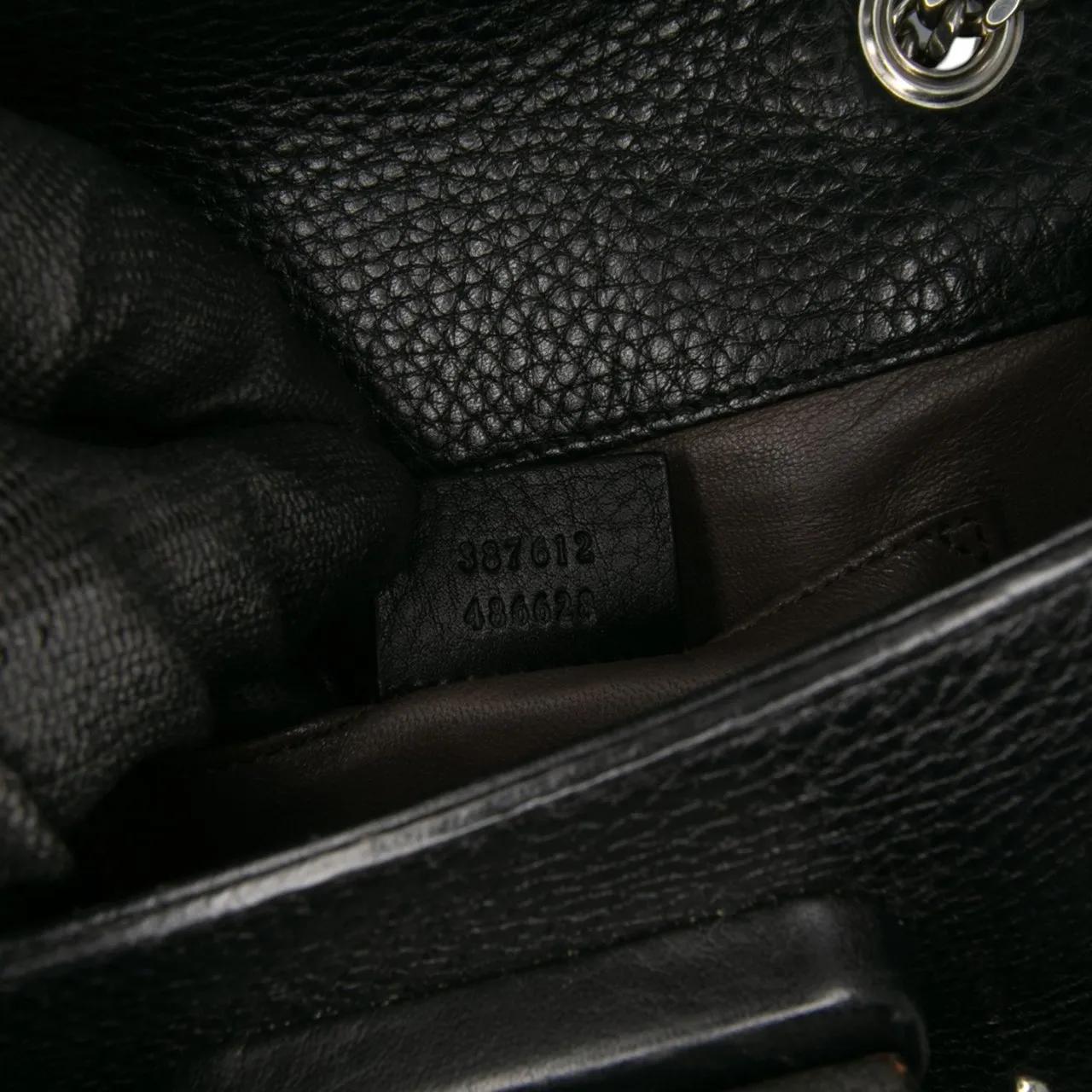 Thumbnail - Gucci Hobo Bags - Small Leather Studded Miss Bamboo Crossbody - Gr. unisize - in Schwarz - für Damen