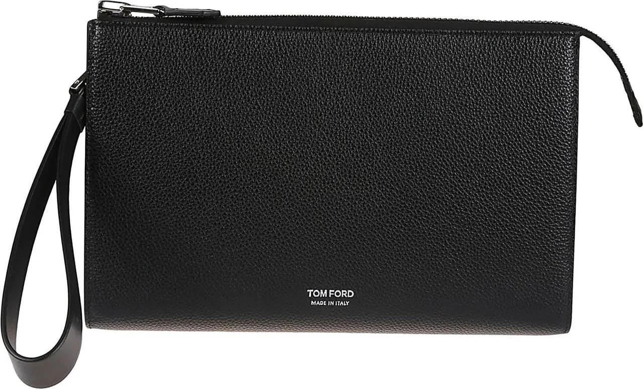 Tom Ford Logo Mini Flat Pochette Black schwarz | Pochette