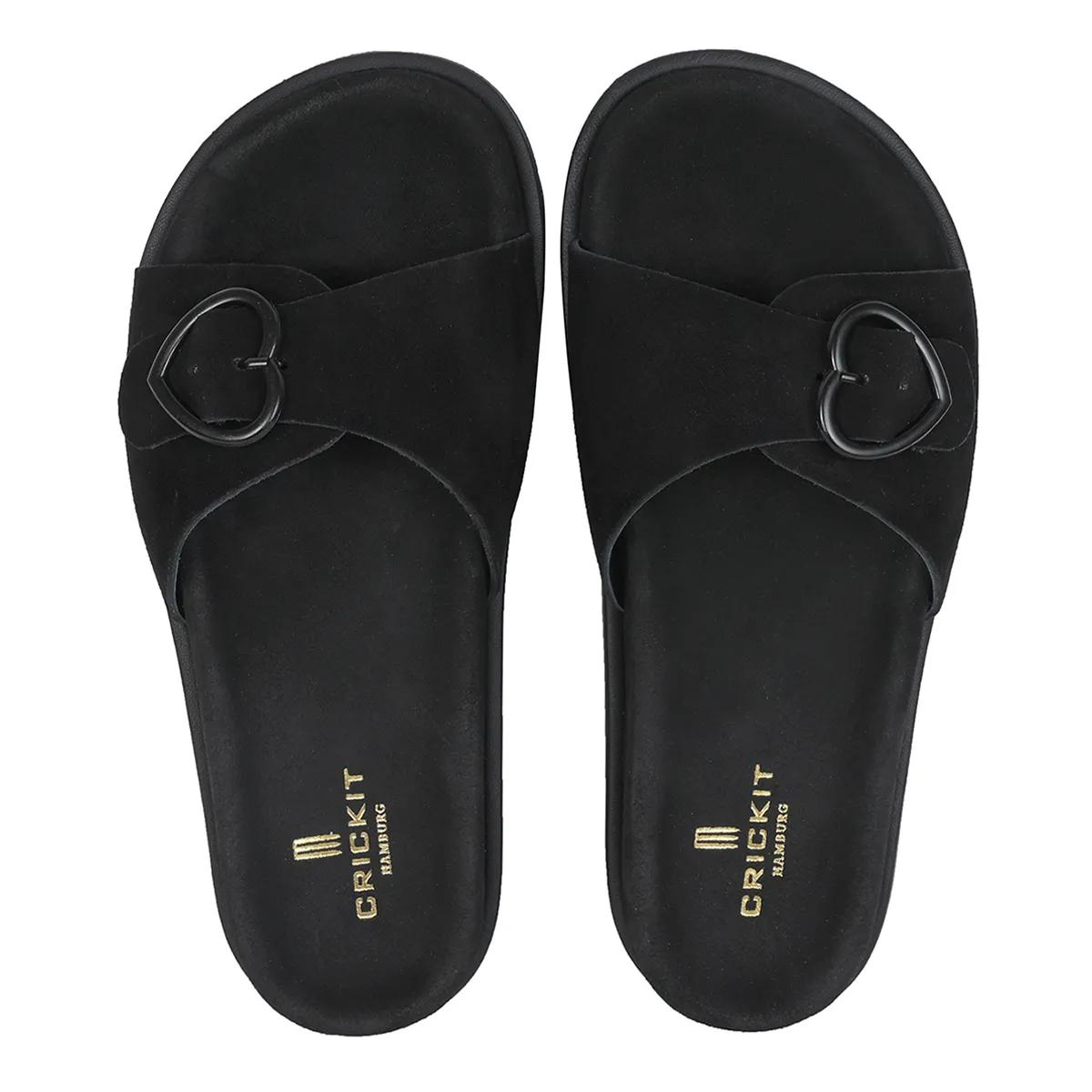 Thumbnail - Crickit Slipper & Pantoletten - Sandale RILANA - Gr. 40 (EU) - in Schwarz - für Damen