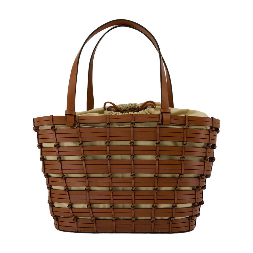 Vanessa Bruno Hobo bags Panier Shoulder Bag Leather Brown in bruin