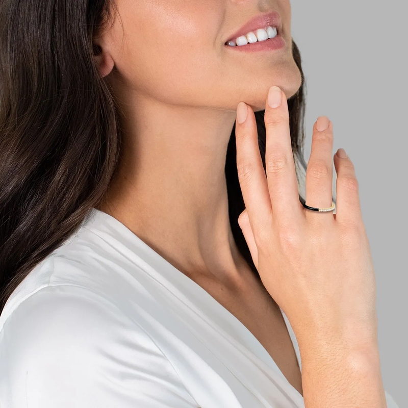 Glanzstücke München Ring Sterling Silber Ring Zirkonia gold(Image 2)