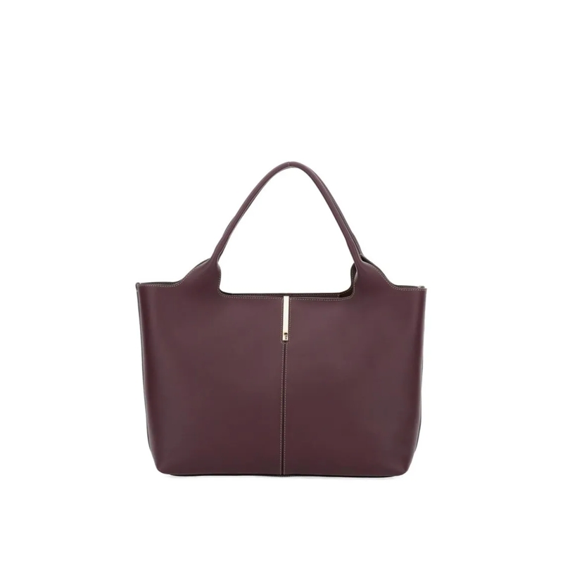 Tod's Fourre-tout Medium-Small Ebr Shopping Bag Burgundy