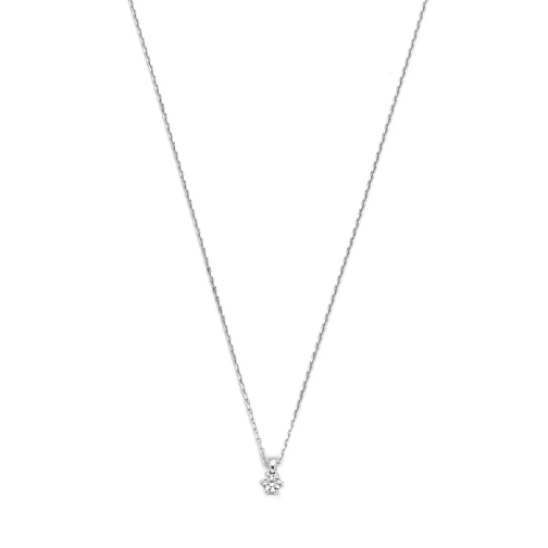 Isabel Bernard De la Paix Sybil 14 karat necklace | diamond 0.10  White gold Collier court