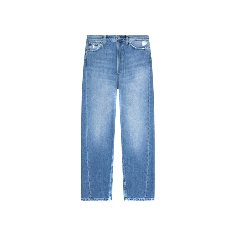 Dondup Jeans Relaxed-Fit Light Blue Denim Trousers Blue