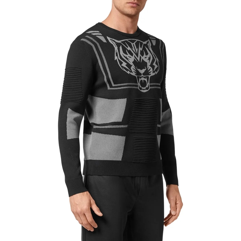 Plein Sport  Rundhalspullover schwarz(Image 3)