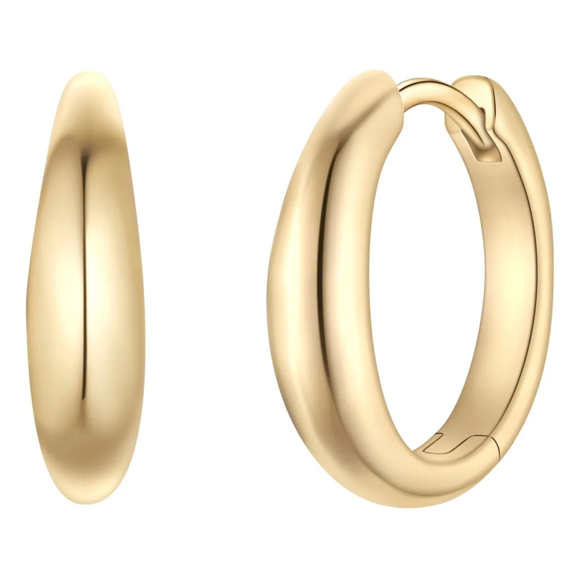 Glanzstücke München Ohrhänger Sterling Silber Creolen gold