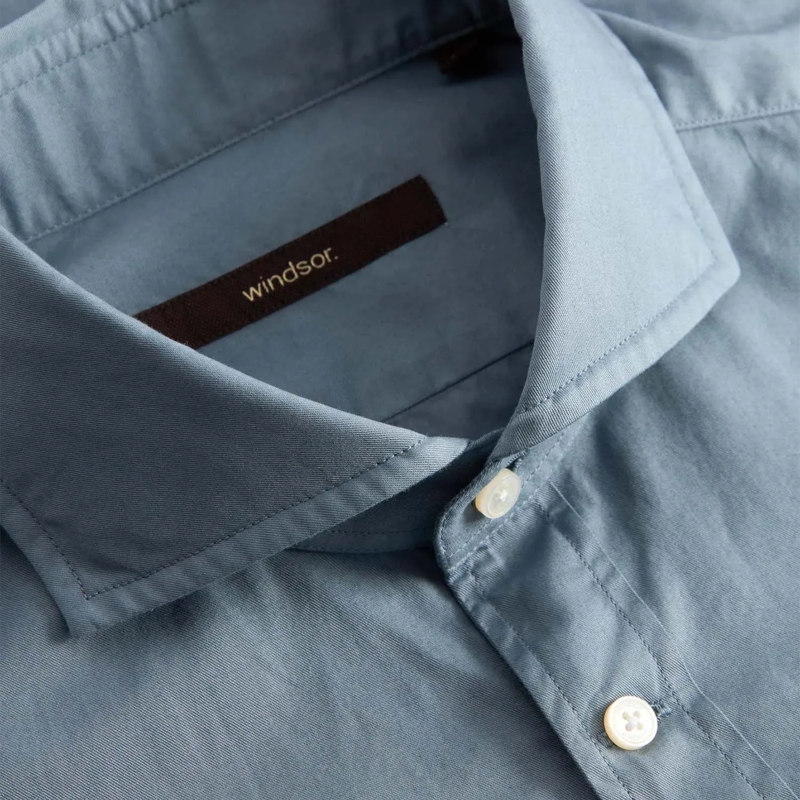 windsor. T-shirt Hemd Lano aus Baumwolle blau(Image 3)