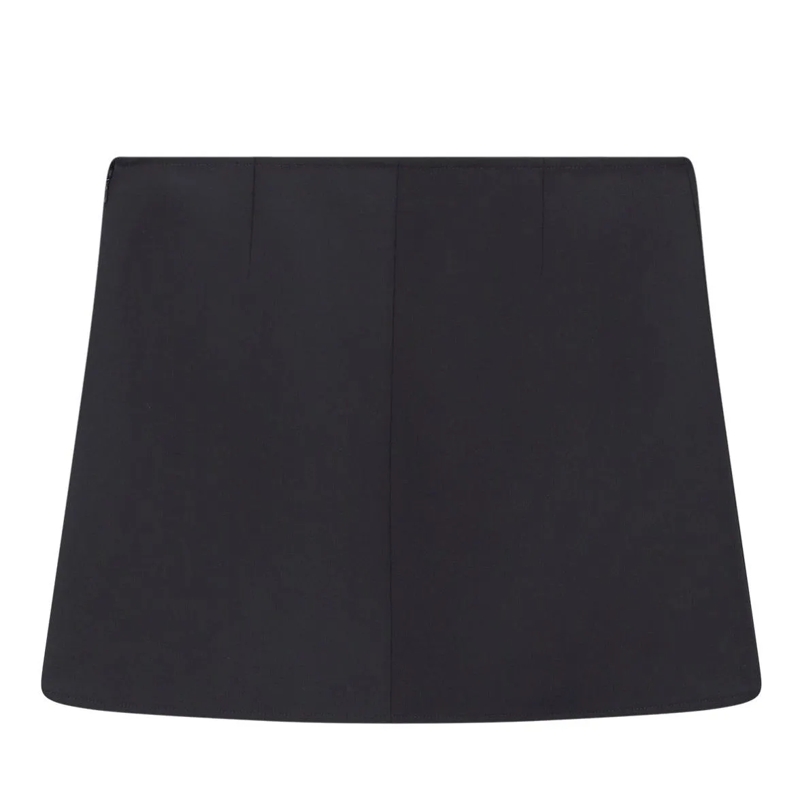 Courrèges Minirock Minirock aus Woll-Mix schwarz