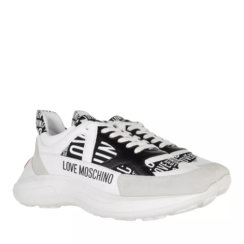 Love Moschino Sneakerd Running60 Mix  Nero Bianco scarpa da ginnastica bassa