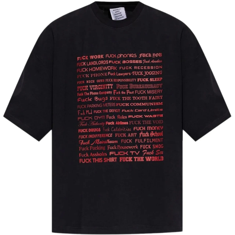 Vetements T-shirt T-Shirts And Polos Black schwarz
