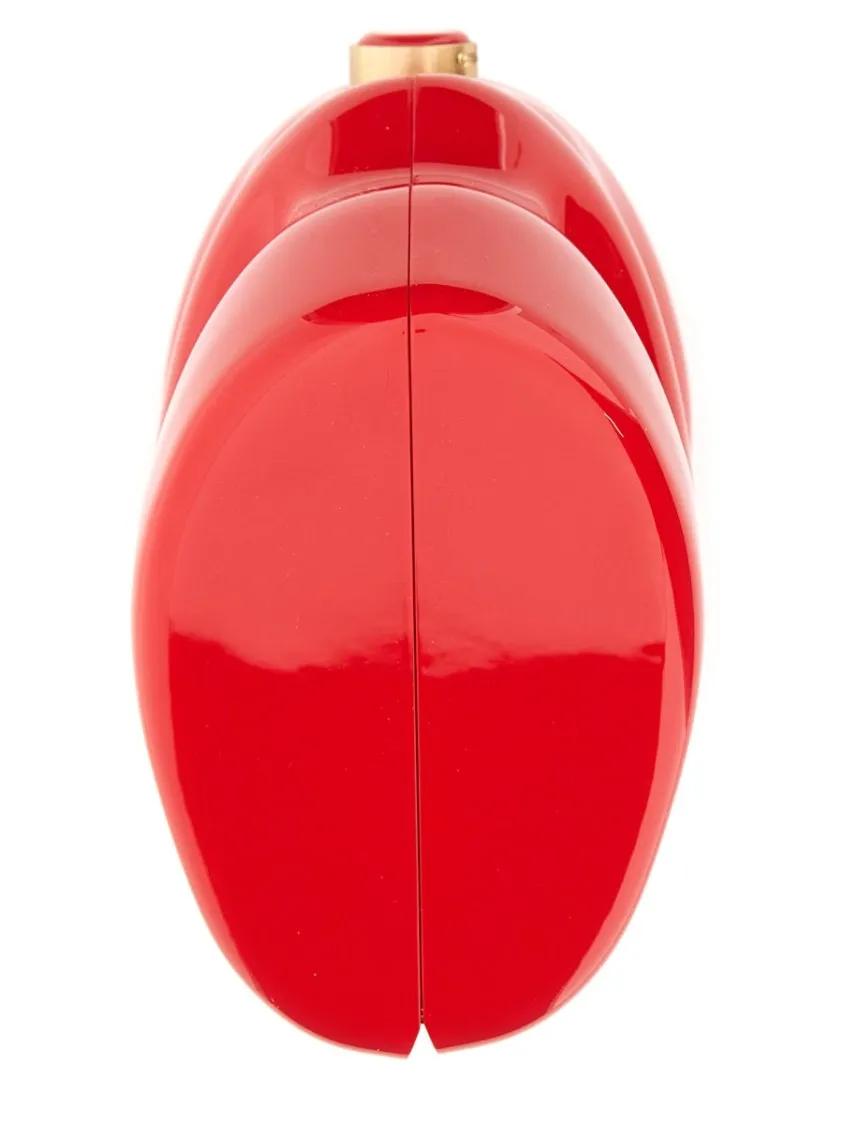 Cult Gaia Clutches "Scrunch" Clutch in rood