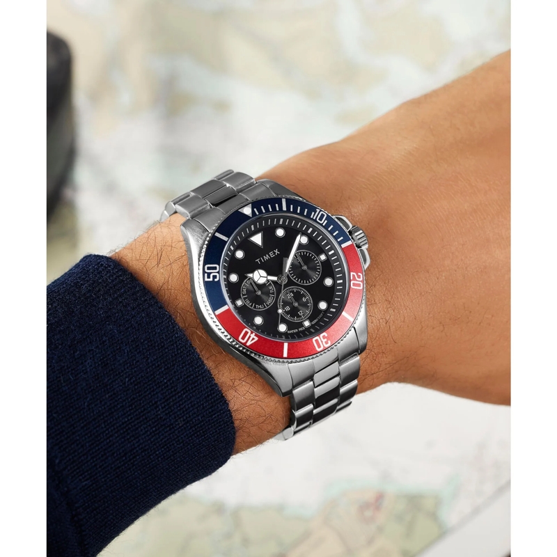 Timex Quarzuhr Quarz-Analoguhr Harborside Coast Multifunction schwarz(Image 6)