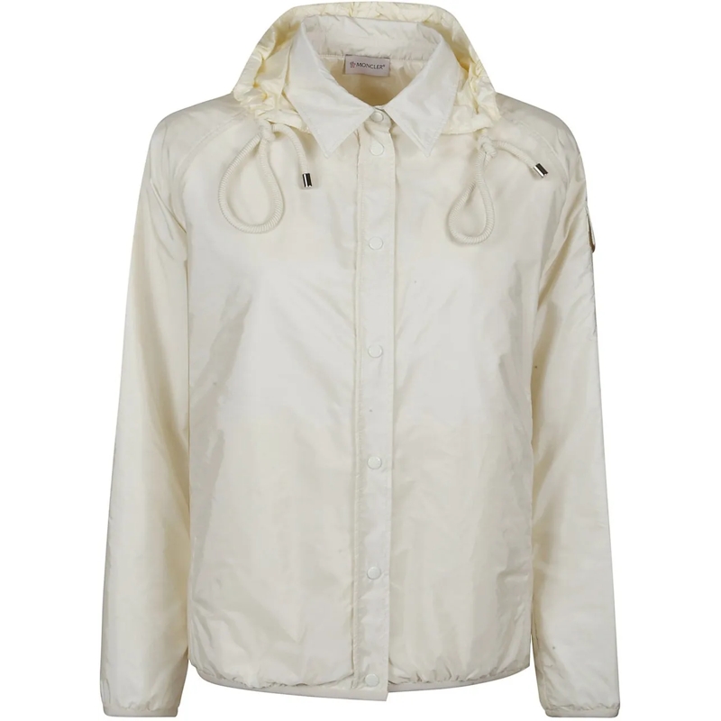 Moncler Übergangsjacke Shirt Jacket White weiß