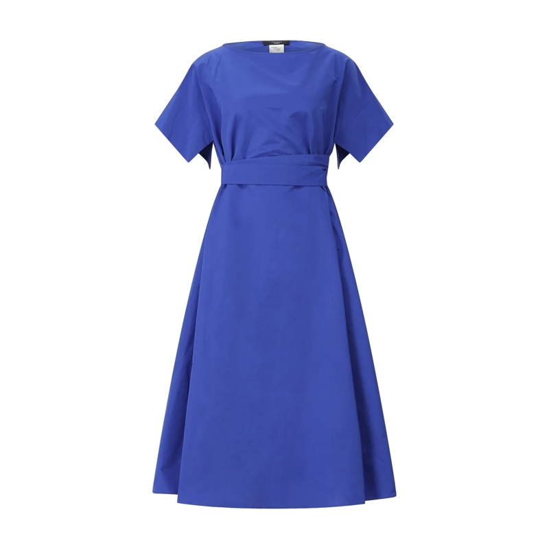 WEEKEND Max Mara Maxikleid Oversized Maxikleid Finish blau