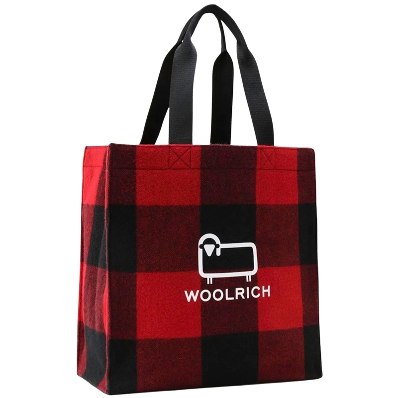 Woolrich Shopper Wool Tote rot