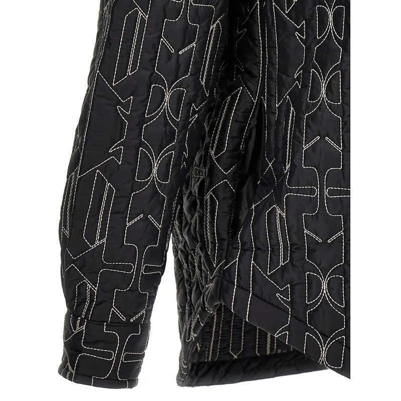 Palm Angels  All Monogram Quilted Dover Jacket Grey(Image 8)