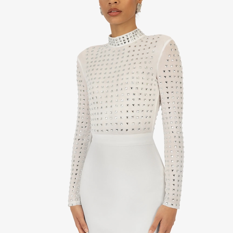 Kraimod Cocktailkleid Bandagekleid weiss(Image 13)