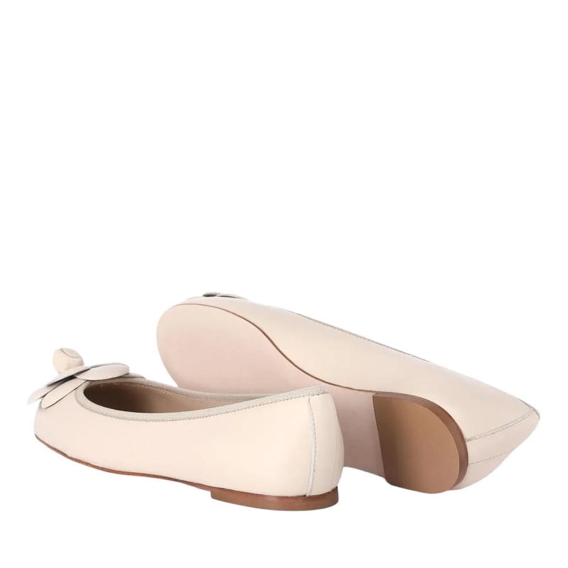 Fabio Rusconi Schnürschuhe Ballerinas Camelia aus Leder weiß(Image 2)
