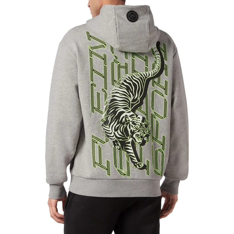 Plein Sport Top Hoodie Tiger grau(Image 2)