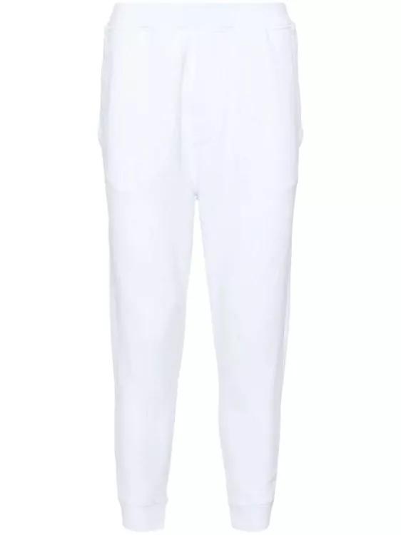 Dsquared2 - Jersey Texture Logo-Print Track Pants - Größe L - white