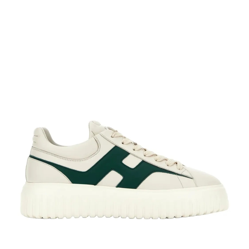 Hogan Lage-top sneaker H-Stripes H Spezzata Sneakers With Lace-Up Design Neutrals