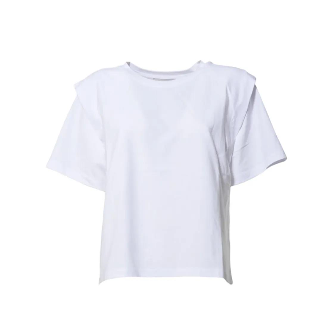 Thumbnail - Isabel Marant - White Cotton Zelitos T-Shirt - Größe XS - weiß