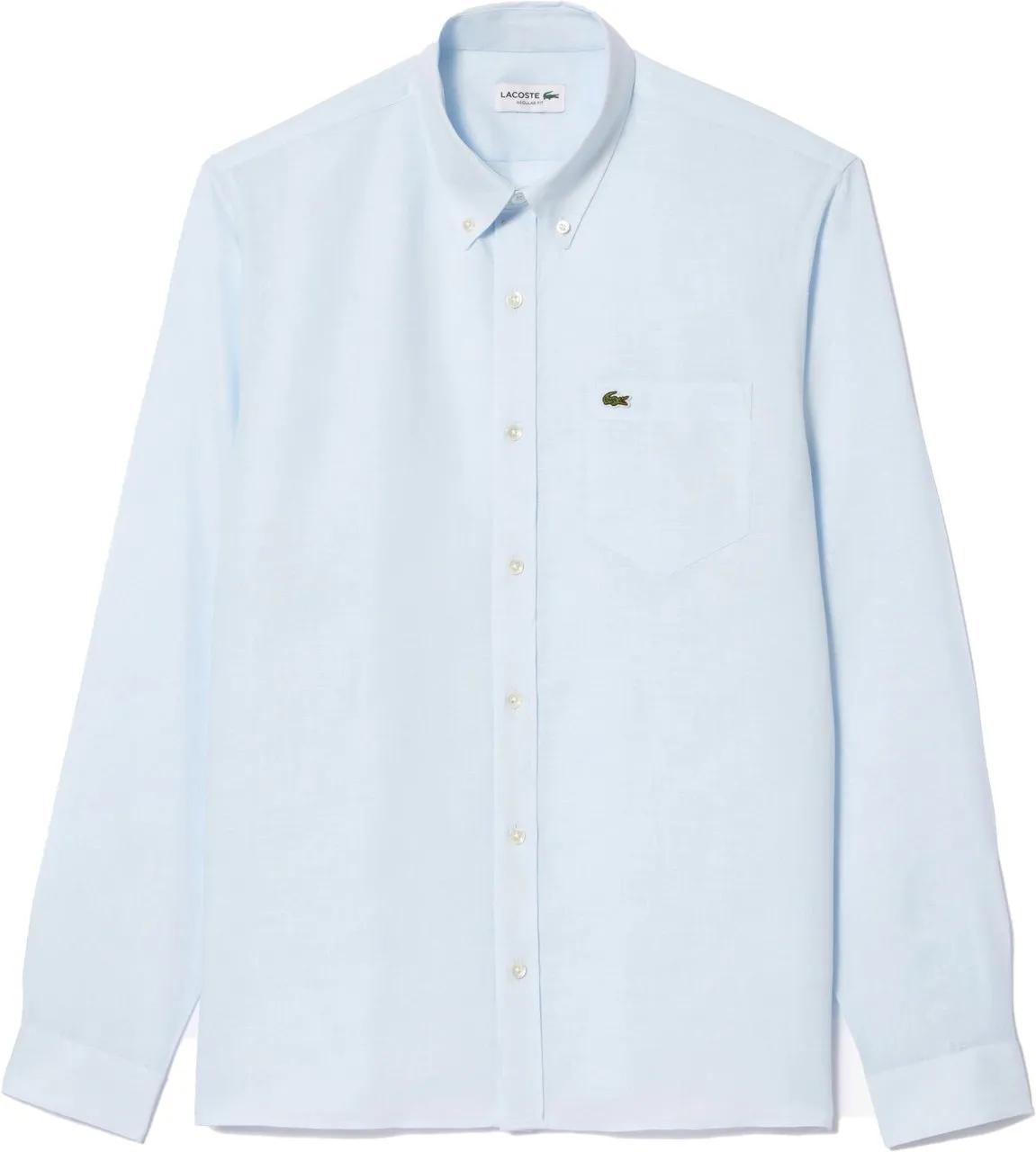 Thumbnail - Lacoste - shirt light blue linen - Größe 38 - blue