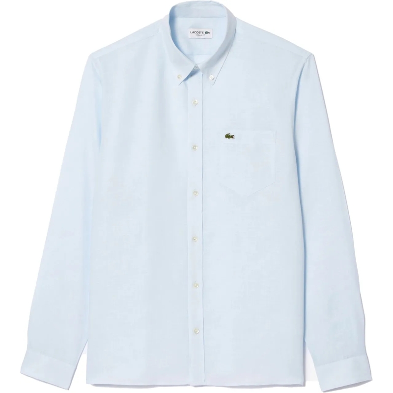Lacoste Legeres Oberteil shirt light blue linen blau
