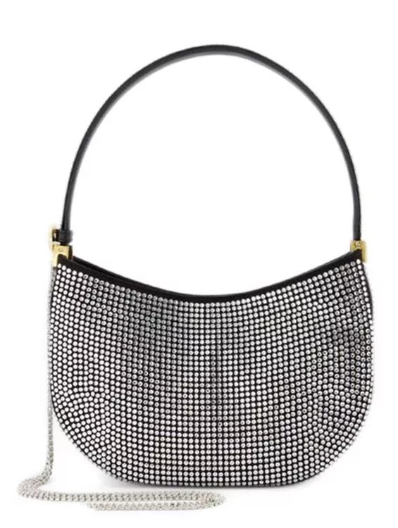 Magda Butrym Medium Vesna Hobo Bag - Black - Strass Black
