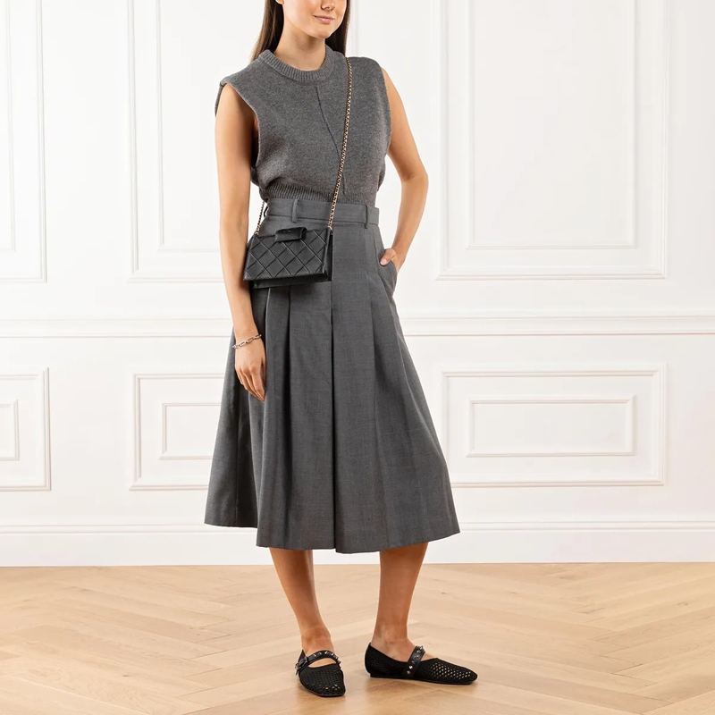 Tory Burch Wallet On A Chain Fleming Mini Chain Wallet Black(Image 2)