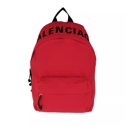 Balenciaga Wheel Backpack Bright Red/Black Rucksack