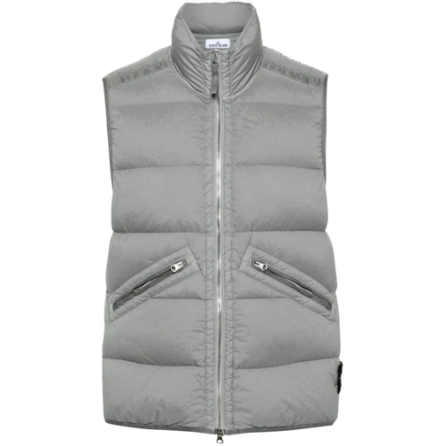 Stone Island Donzen jassen Compass-Badge Gilet Grey