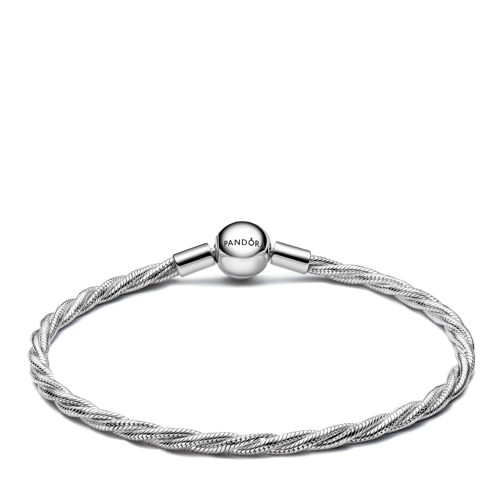 Pandora Bracelet Runder Pandora Verschluss Gedrehtes Schlangen-Glie Sterling Silber (Image 2)