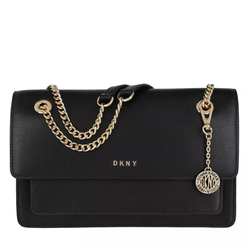 DKNY Chain Flap Large Crossbody Bag Black Crossbody Bag