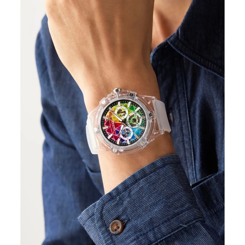 Guess Quarzuhr Quarz-Analoguhr King weiss(Image 3)