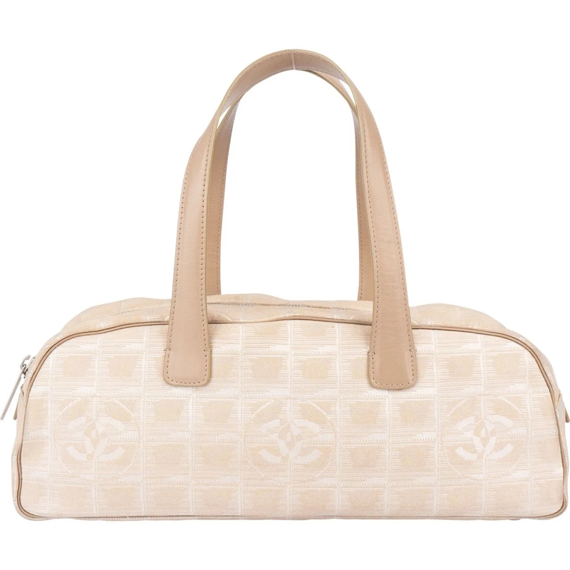 Chanel Sac à bandoulière Chanel Travel Line Monogram Handbag beige