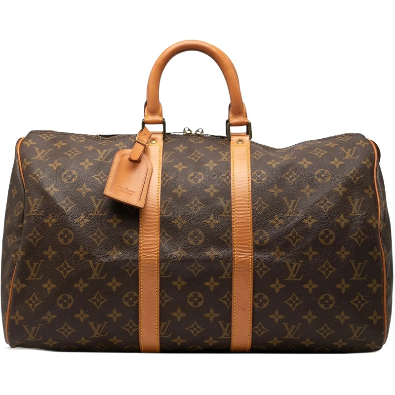 Louis Vuitton Weekender Monogram Keepall 45 braun