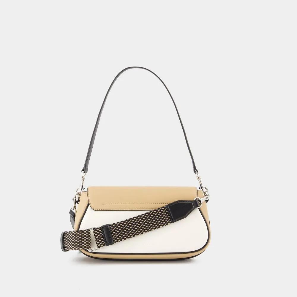 Marc Jacobs Hobo bags The Large Clover Shoulder Bag Leather Beige in bruin