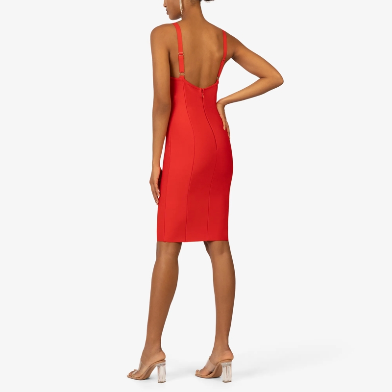 Kraimod Midikleid Bandagekleid rot(Image 12)