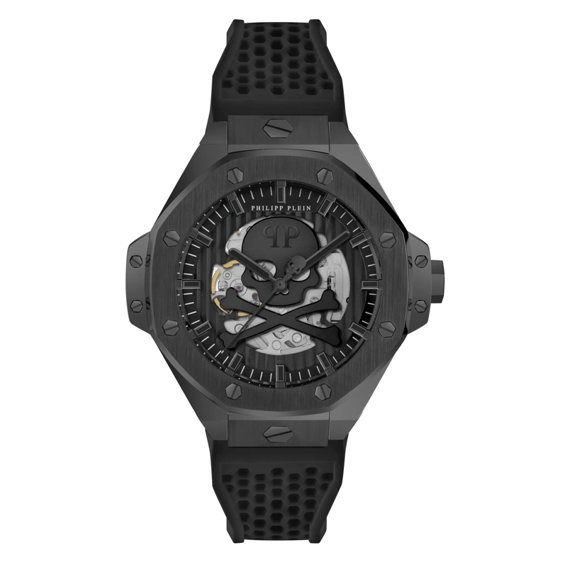 Philipp Plein Quarzuhr Quarz-Analoguhr Plein $Keleton Royal schwarz